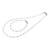 The golden fine chain natural pearl necklace is an elegant and versatile ladies' accessory Item Picture